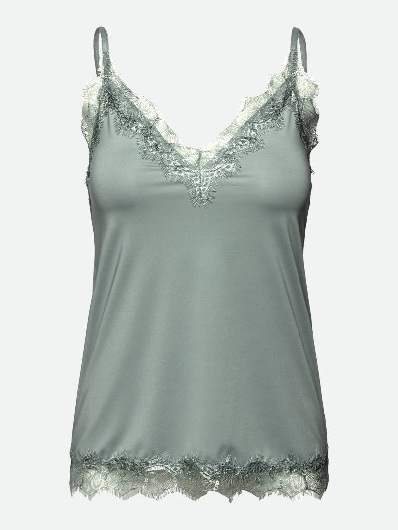 rosemunde Unterhemd »Billie Strap Top«, wunderschöner Vintage-Spitzenbesatz an Ausschnitt und Saum von rosemunde