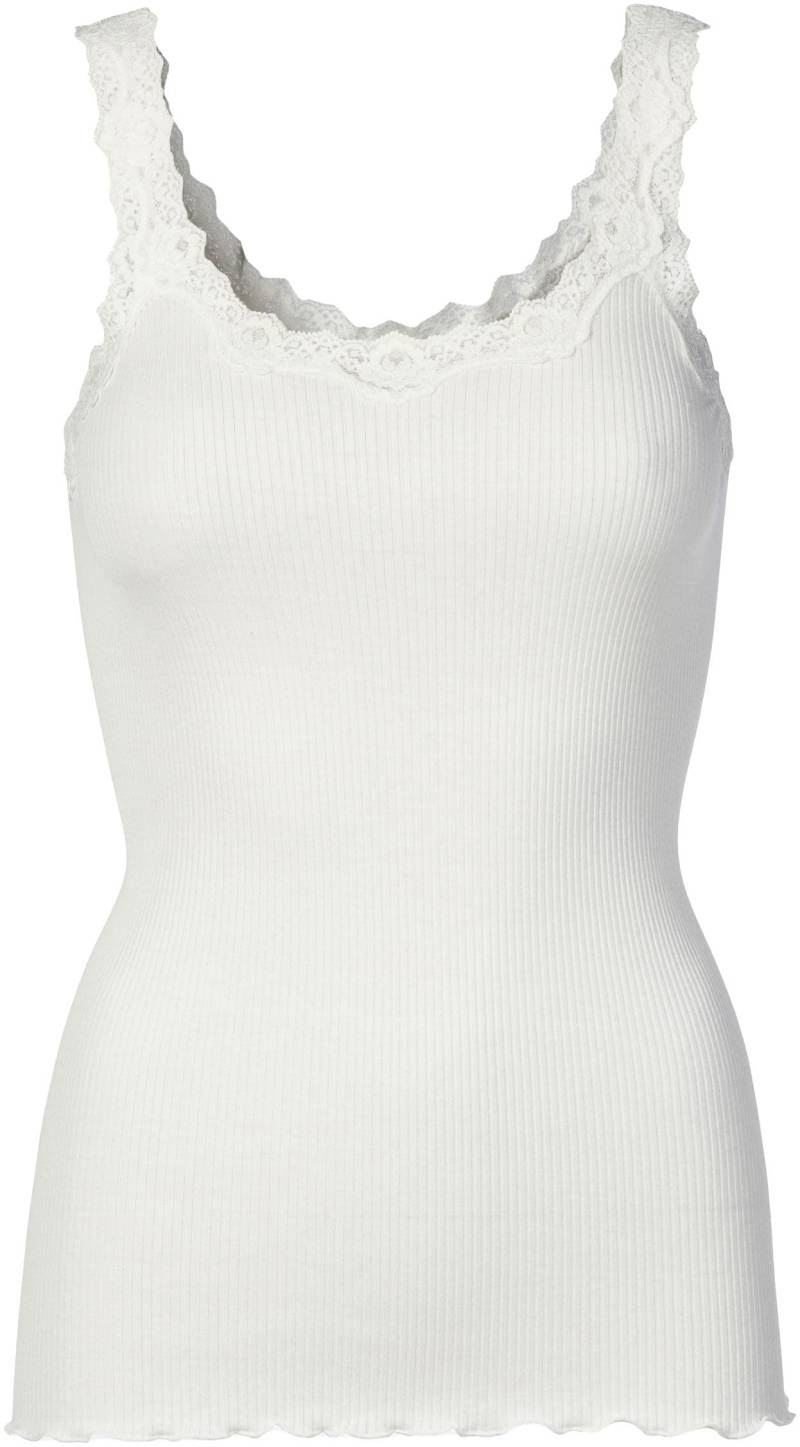 rosemunde Tanktop »Babette Silk Top«, wunderschöner, umgedrehter Vintage-Spitzenbesatz von rosemunde