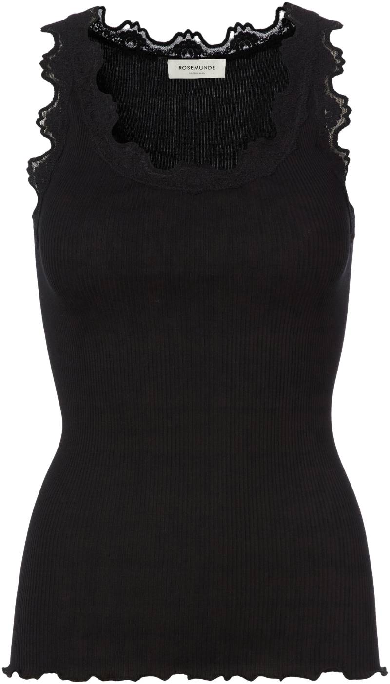 rosemunde Tanktop »Babette Silk Top«, wunderschöner Vintage-Spitzenbesatz an Ausschnitt und Trägern von rosemunde