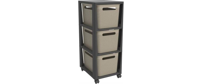 Rotho Babydesign Rollwagen »Schubladenturm PINA Cappuccino« von rotho babydesign