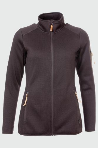 rukka Fanny Damen Fleece Jacke - black coffee (Grösse: 38) von rukka