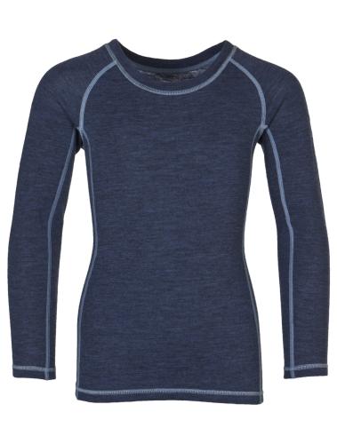 rukka Merlin Kinder langarm Shirt aus Merino Wolle - total eclipse (Grösse: 104) von rukka