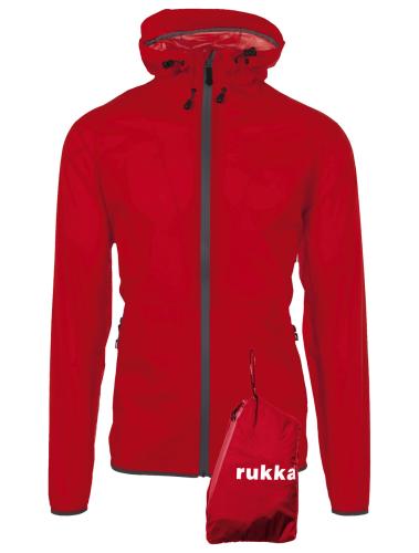 rukka Shelter Herren Regenjacke - fiery red (Grösse: L) von rukka
