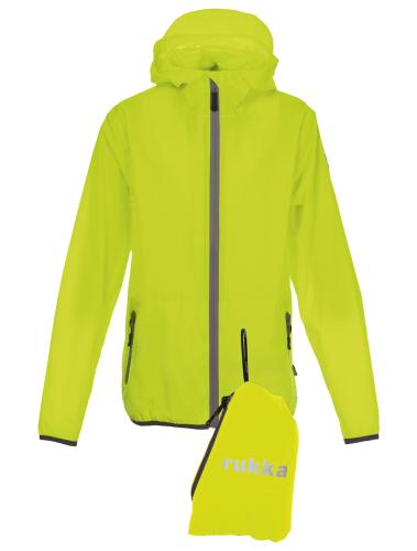 rukka Shelter Kinder Regenjacke - fluorescent lemon (Grösse: 98) von rukka