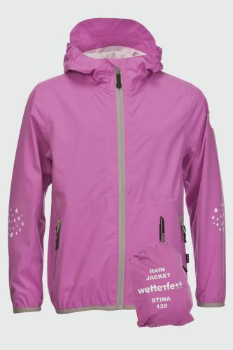 rukka Stina Kinder Regenjacke - radiant orchid (Grösse: 128) von rukka