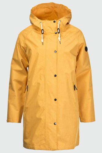 rukka Travelcoat Damen Regenmantel - golden yellow mélange (Grösse: 32) von rukka