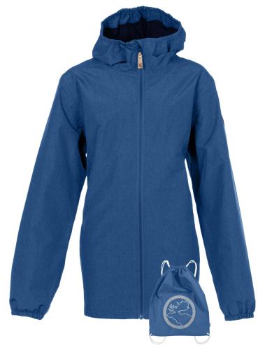 rukka Traveler Kinder Regenjacke mit Gymbag - peacock denim (Grösse: 104) von rukka