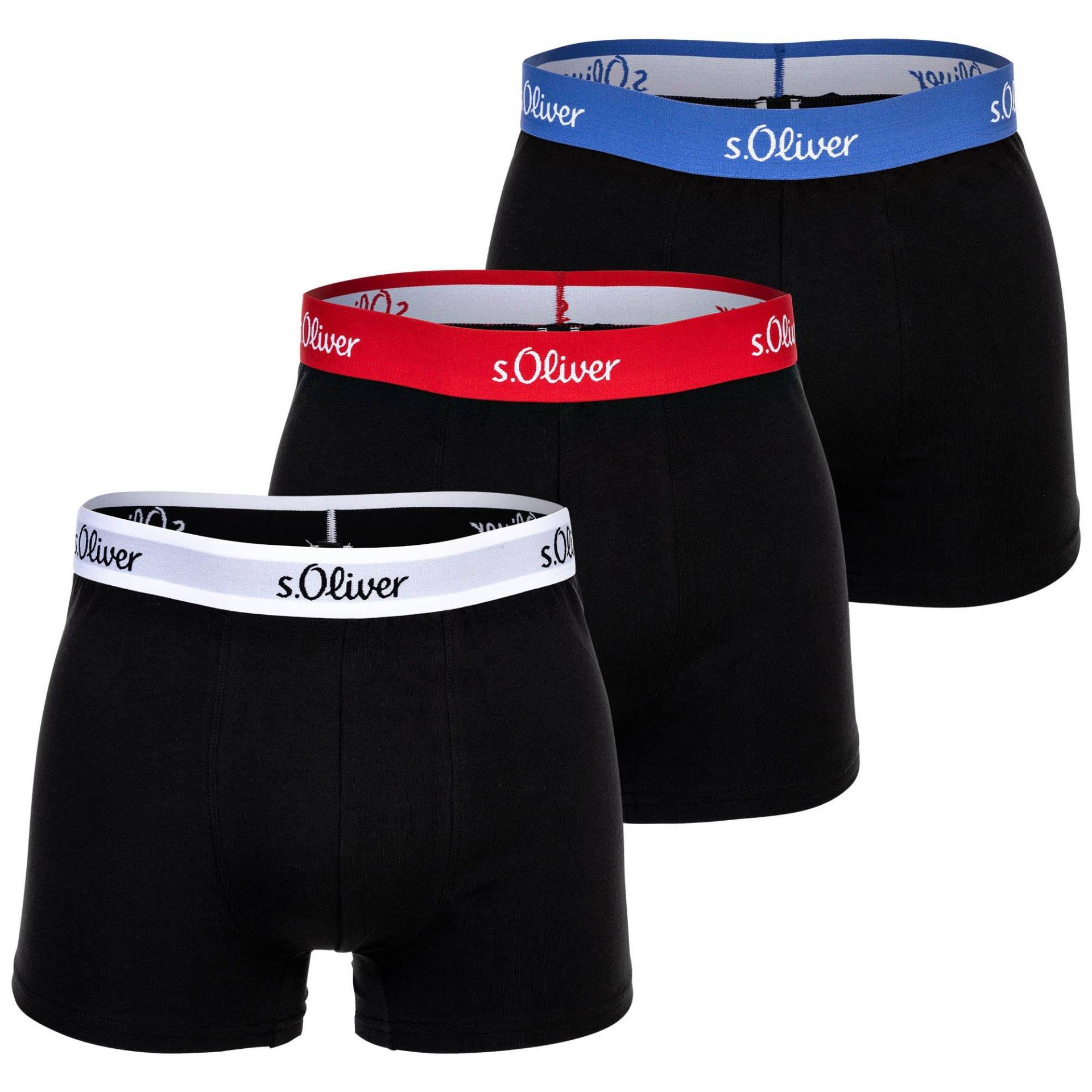 Boxershort 3er Pack Stretch Herren Multicolor L von s. Oliver