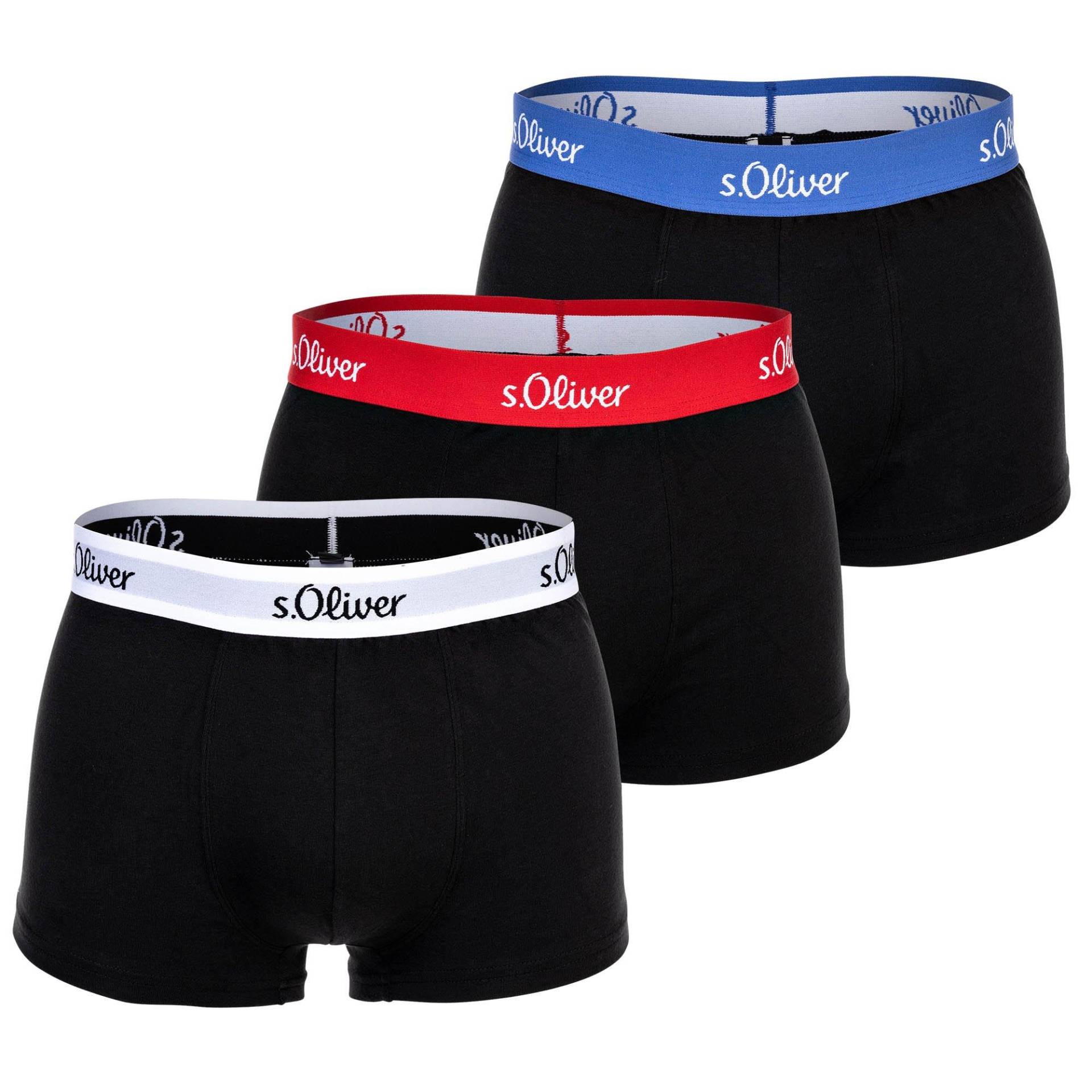 Boxershort 3er Pack Stretch Herren Multicolor S von s. Oliver