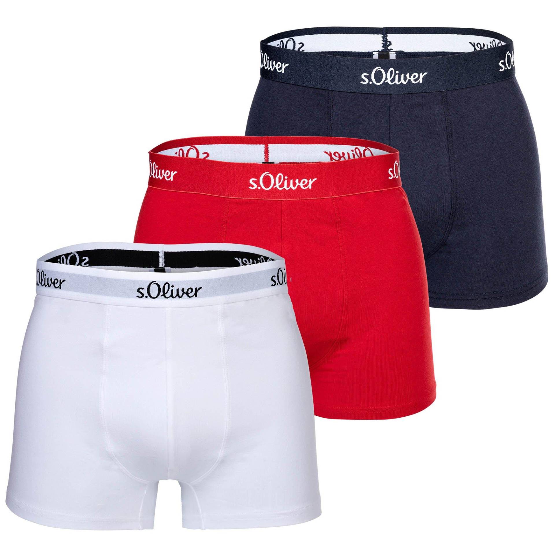 Boxershort 3er Pack Stretch Herren Multicolor XXL von s. Oliver