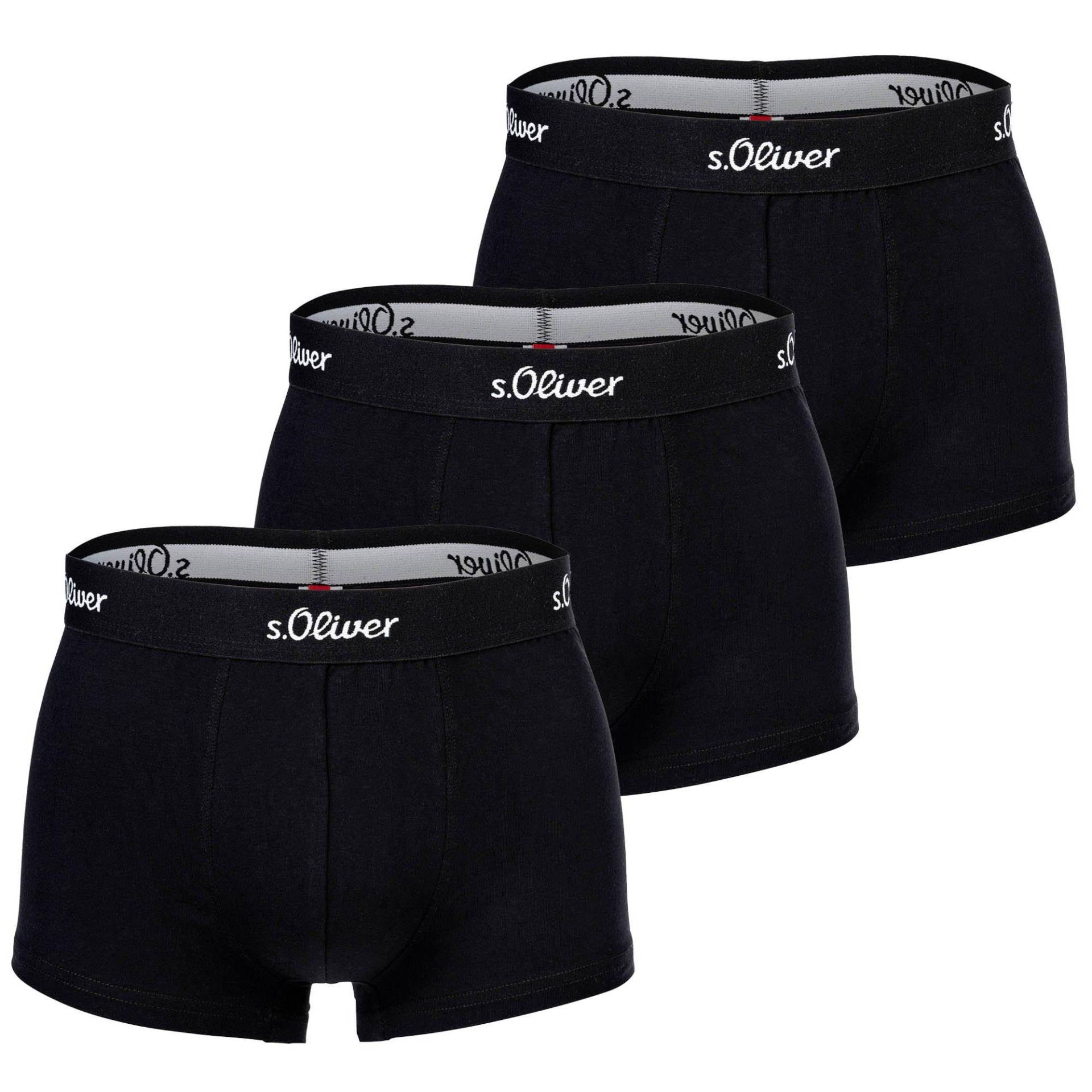 Boxershort 3er Pack Stretch Herren Schwarz XXL von s. Oliver