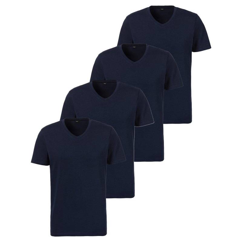 4er Pack Basic - Unterhemd Shirt Kurzarm Herren Marine XXL von s. Oliver