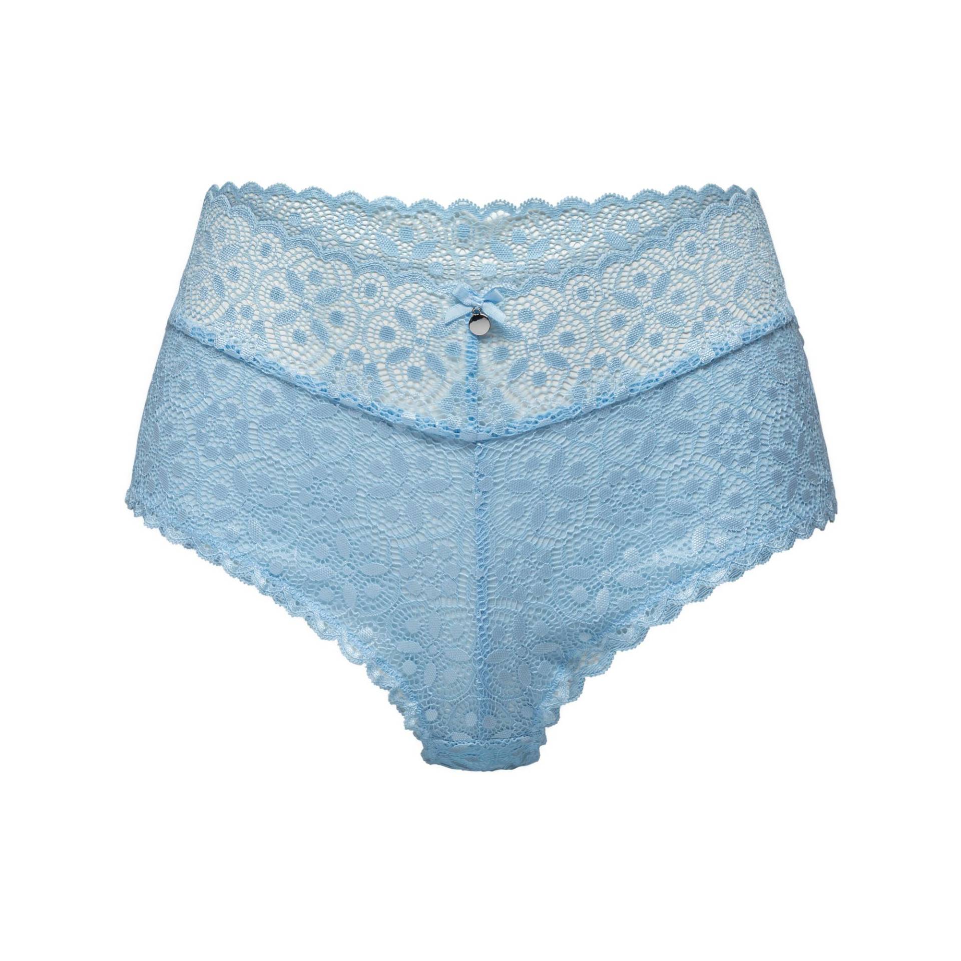 Slip Hohe Taille Damen Blau  32-34 von s. Oliver