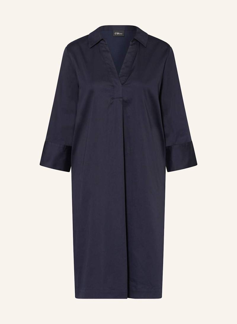 S.Oliver Black Label Jerseykleid Mit 3/4-Arm blau von s.Oliver BLACK LABEL