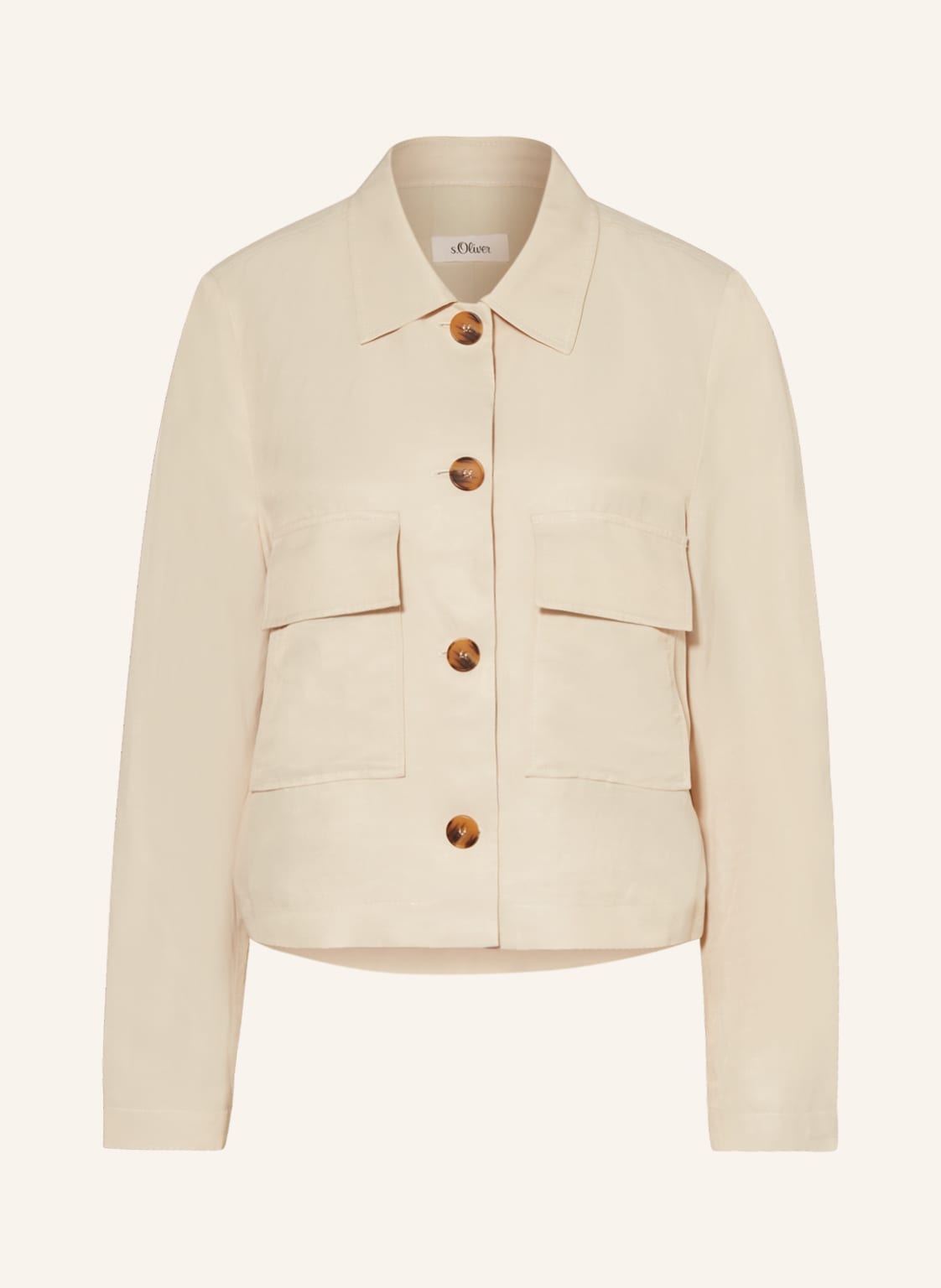 S.Oliver Black Label Kastenjacke beige von s.Oliver BLACK LABEL