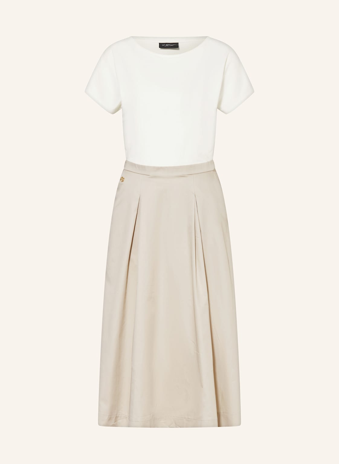 S.Oliver Black Label Kleid Im Materialmix beige S.Oliver Black Label Kleid Im Materialmix beige von s.Oliver BLACK LABEL