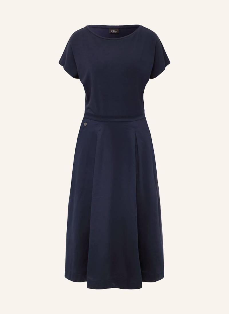 S.Oliver Black Label Kleid Im Materialmix blau von s.Oliver BLACK LABEL