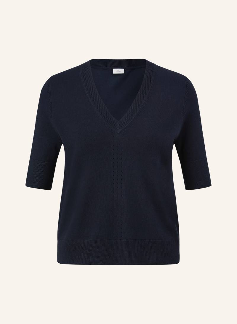 S.Oliver Black Label Strickshirt blau von s.Oliver BLACK LABEL