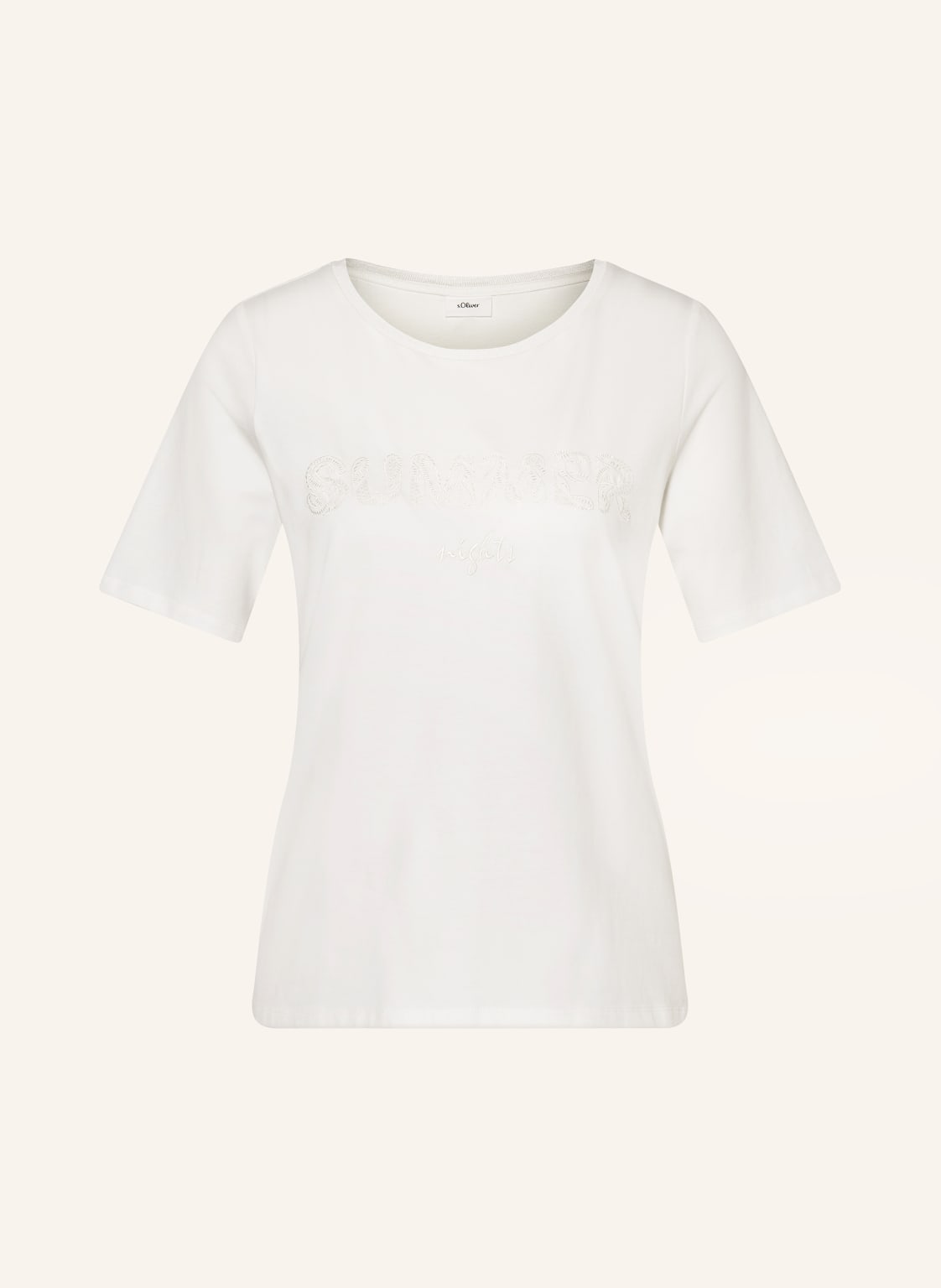 S.Oliver Black Label T-Shirt weiss von s.Oliver BLACK LABEL