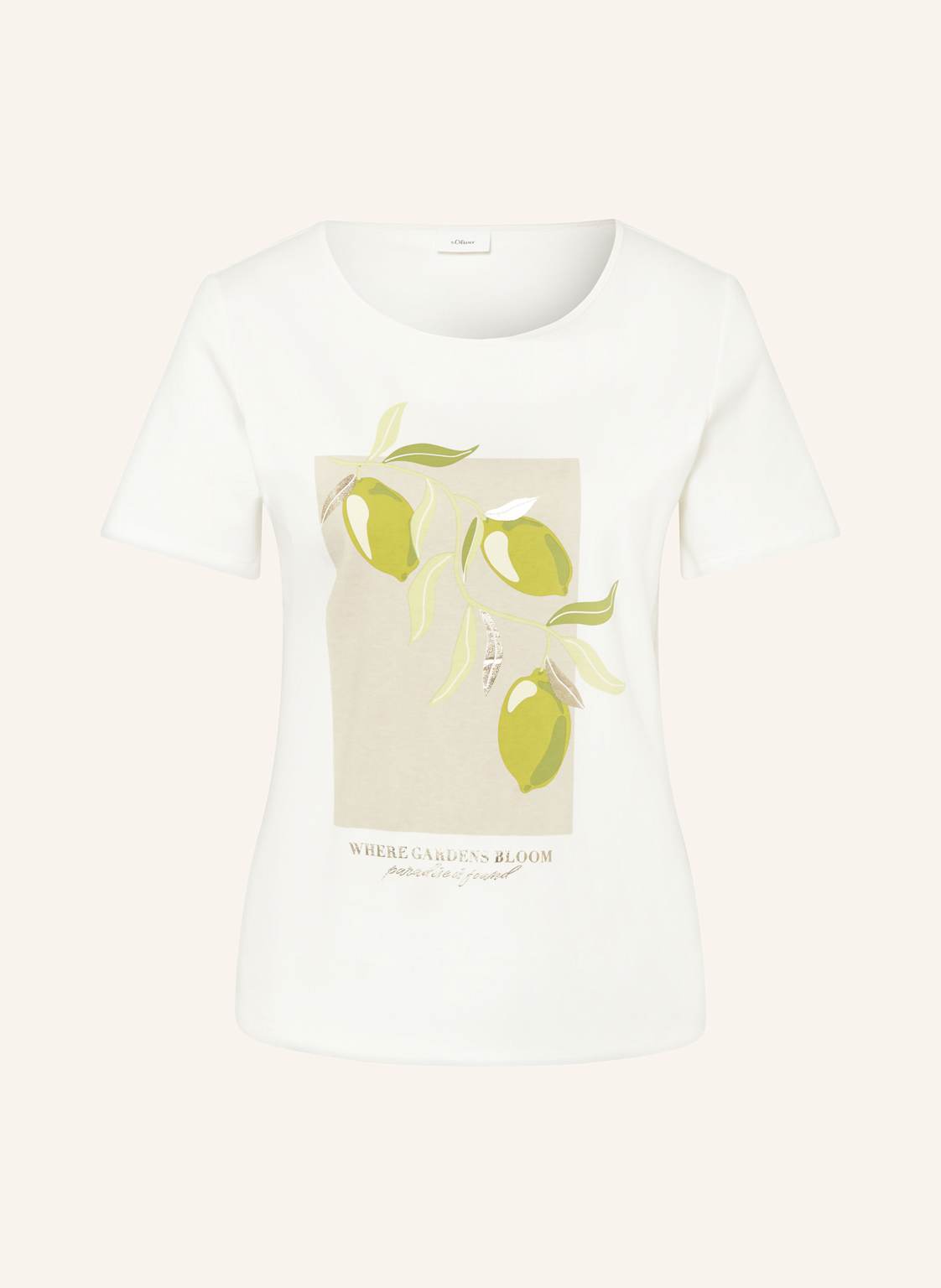 S.Oliver Black Label T-Shirt weiss von s.Oliver BLACK LABEL