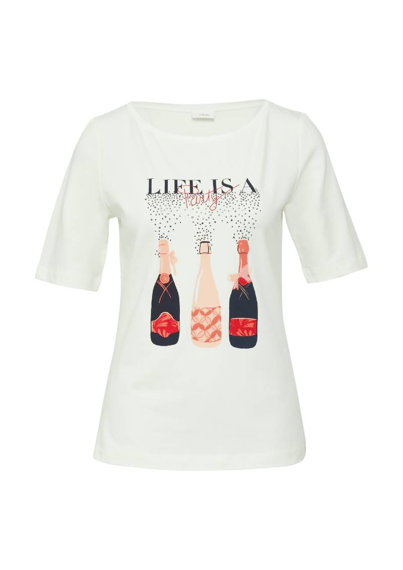 s.Oliver BLACK LABEL Print-Shirt, mit Stretch von s.Oliver BLACK LABEL