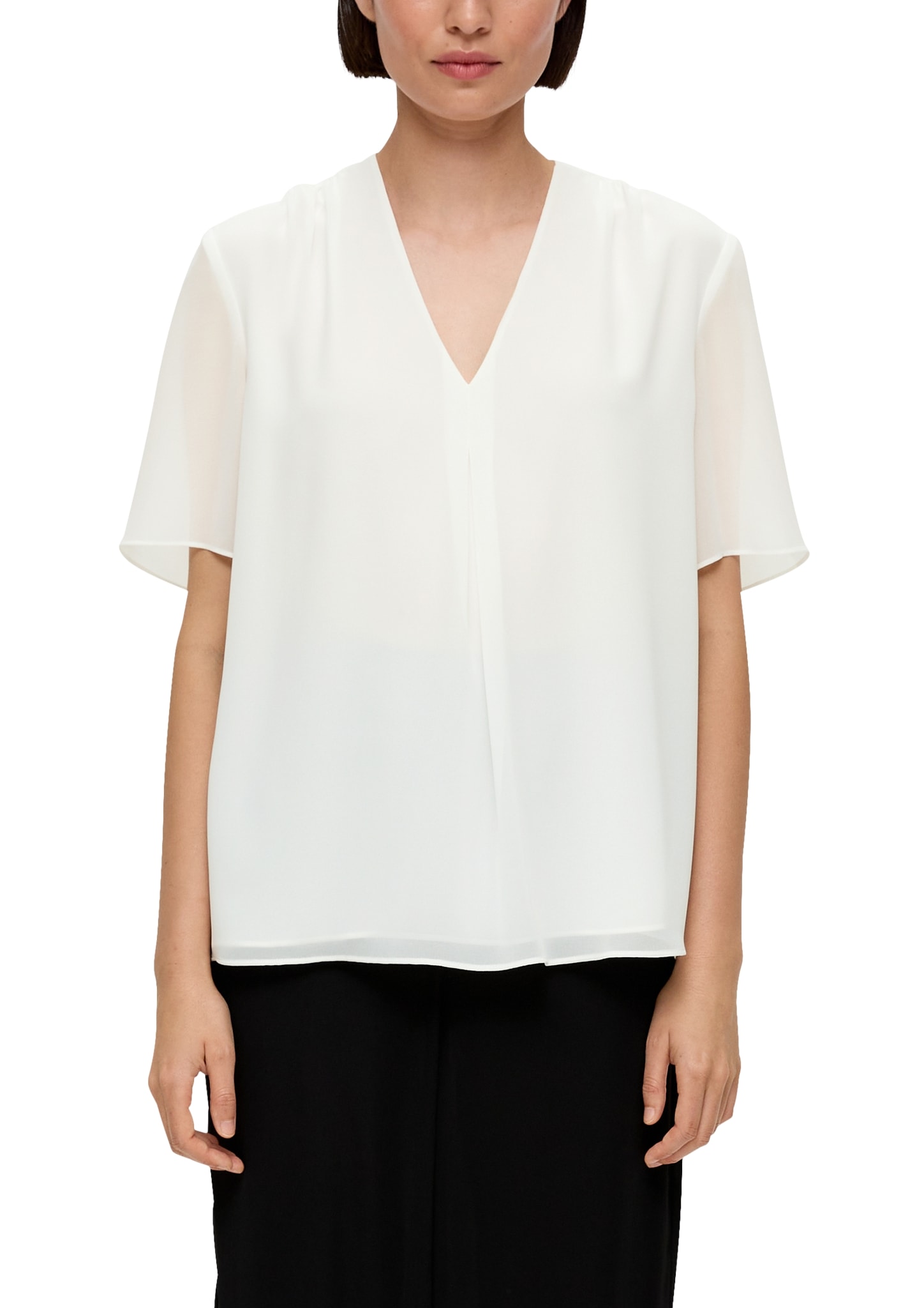 s.Oliver BLACK LABEL Shirtbluse, mit eingelegter Falte vorne s.Oliver BLACK LABEL Shirtbluse, mit eingelegter Falte vorne von s.Oliver BLACK LABEL