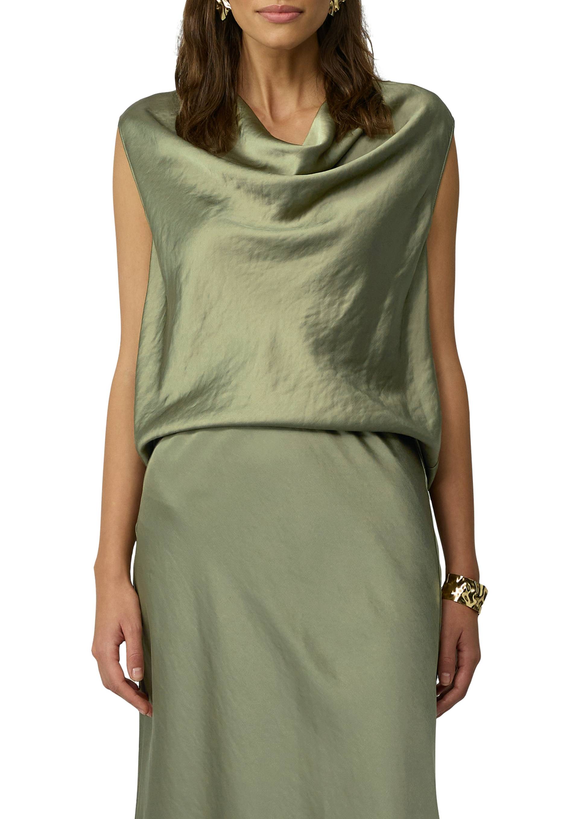s.Oliver BLACK LABEL Shirttop, mit Wasserfall-Kragen von s.Oliver BLACK LABEL