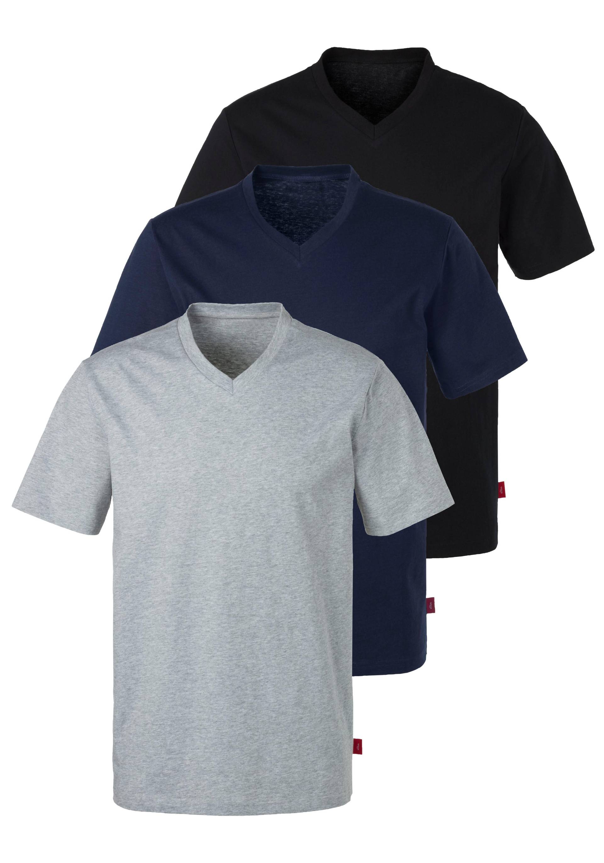 s.Oliver V-Shirt, (3er-Pack) von s.Oliver