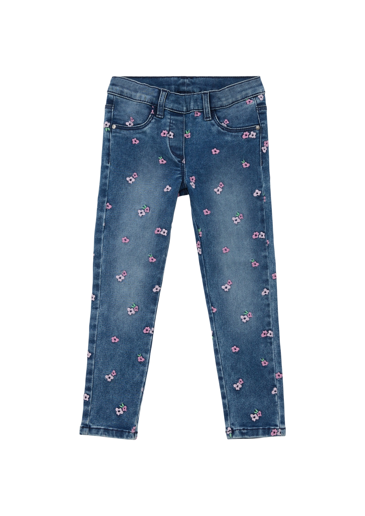 s.Oliver Junior 5-Pocket-Jeans, mit Blumenstickerei und Stretch von s.Oliver Junior