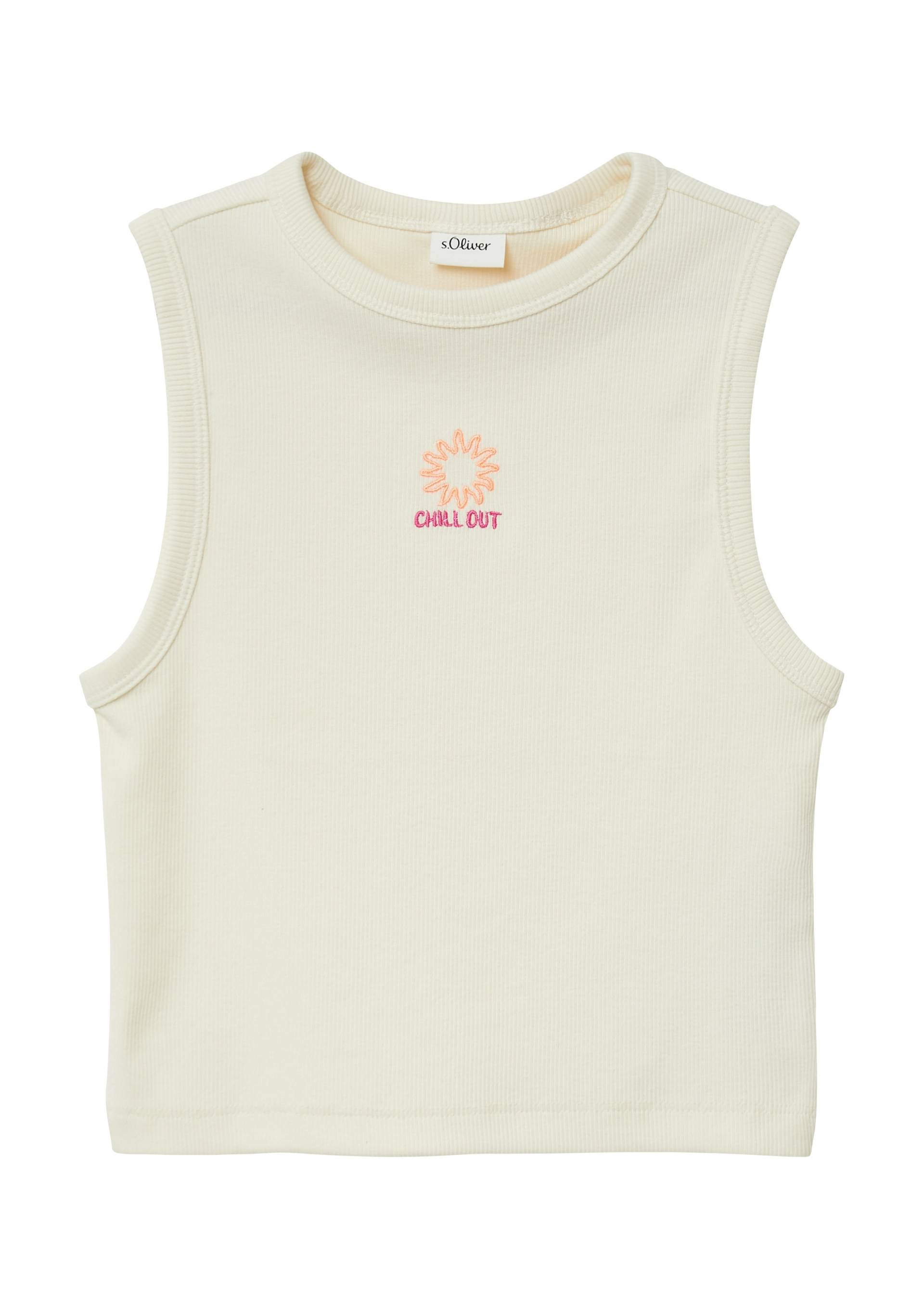 s.Oliver Junior Tanktop, mit Stickerei auf der Brust von s.Oliver Junior
