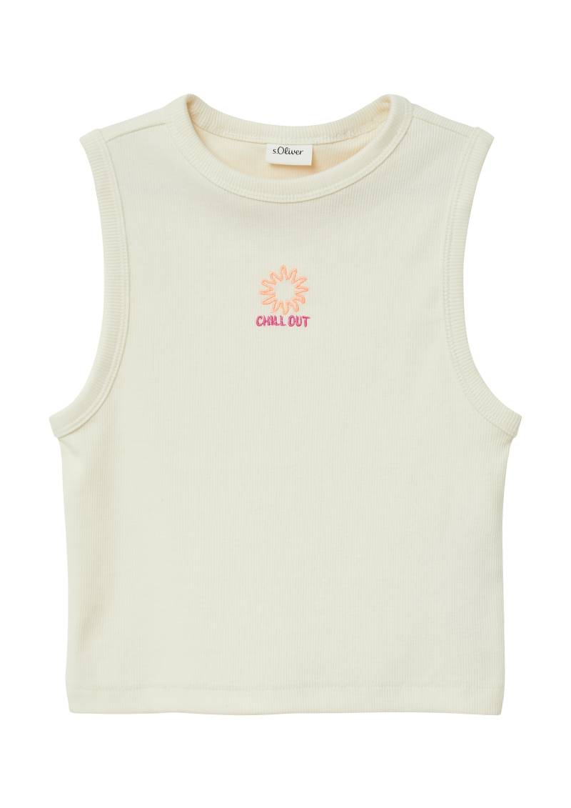 s.Oliver Junior Tanktop, mit Stickerei auf der Brust von s.Oliver Junior