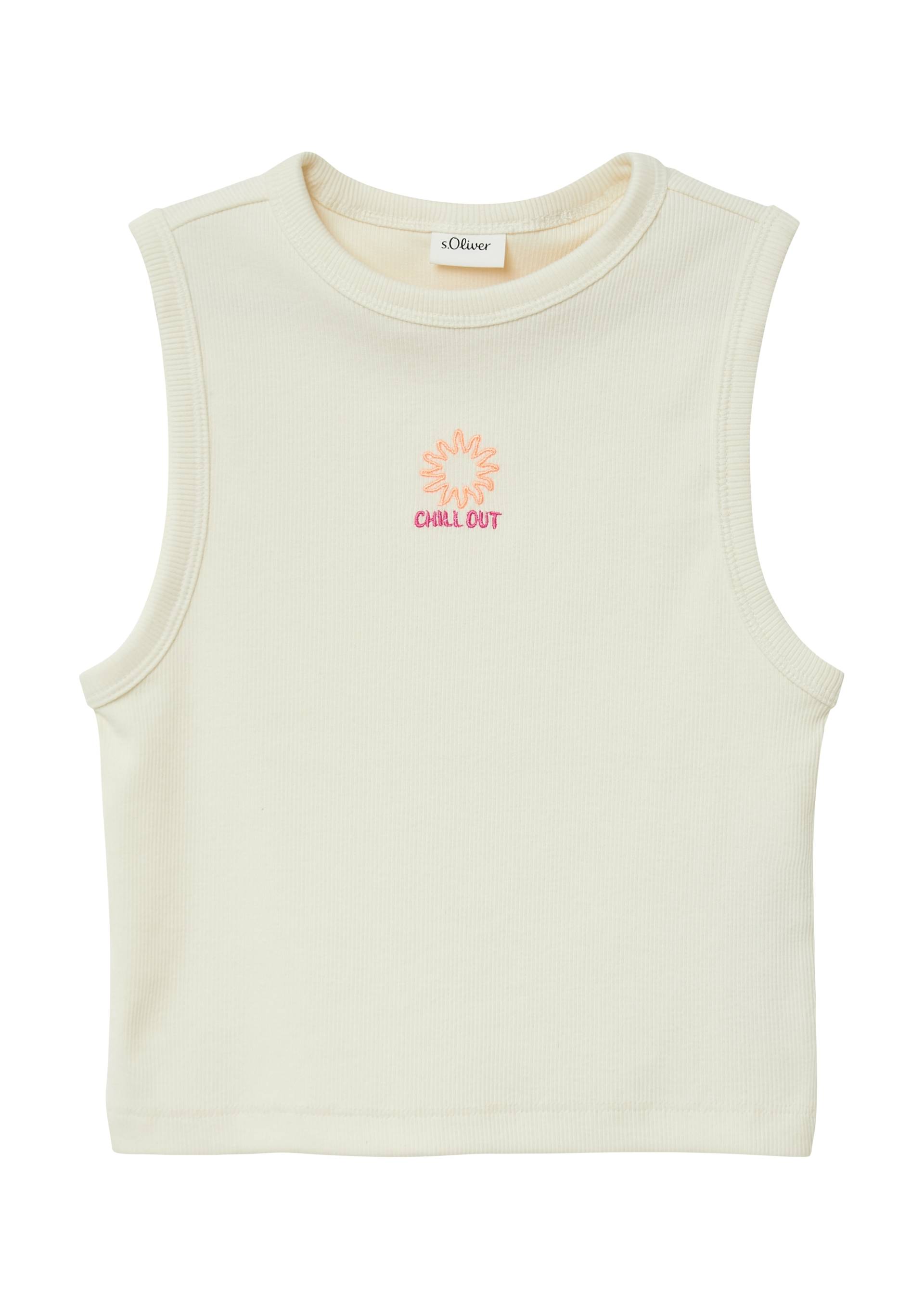 s.Oliver Junior Tanktop, mit Stickerei auf der Brust von s.Oliver Junior