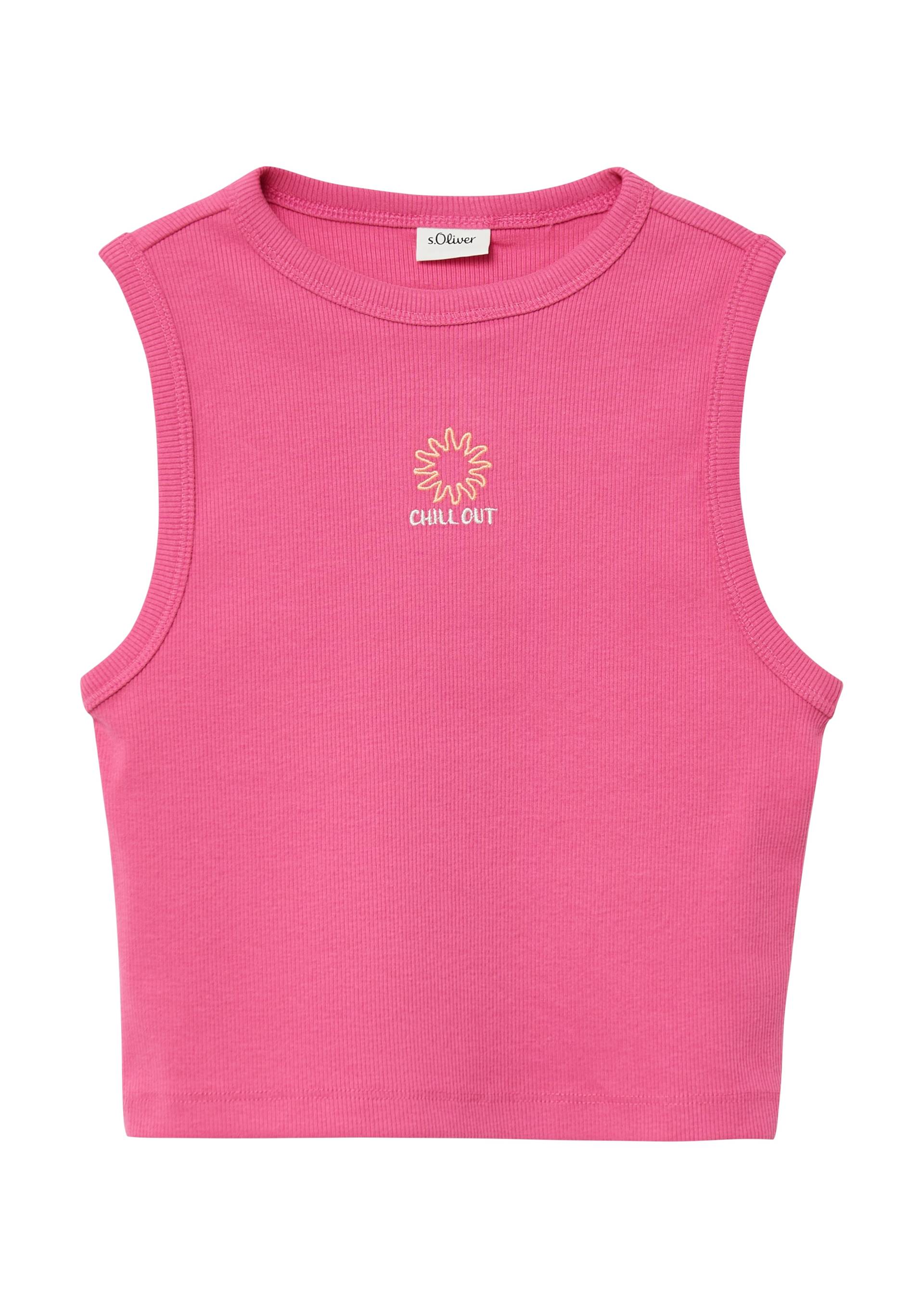 s.Oliver Junior Tanktop, mit Stickerei auf der Brust von s.Oliver Junior