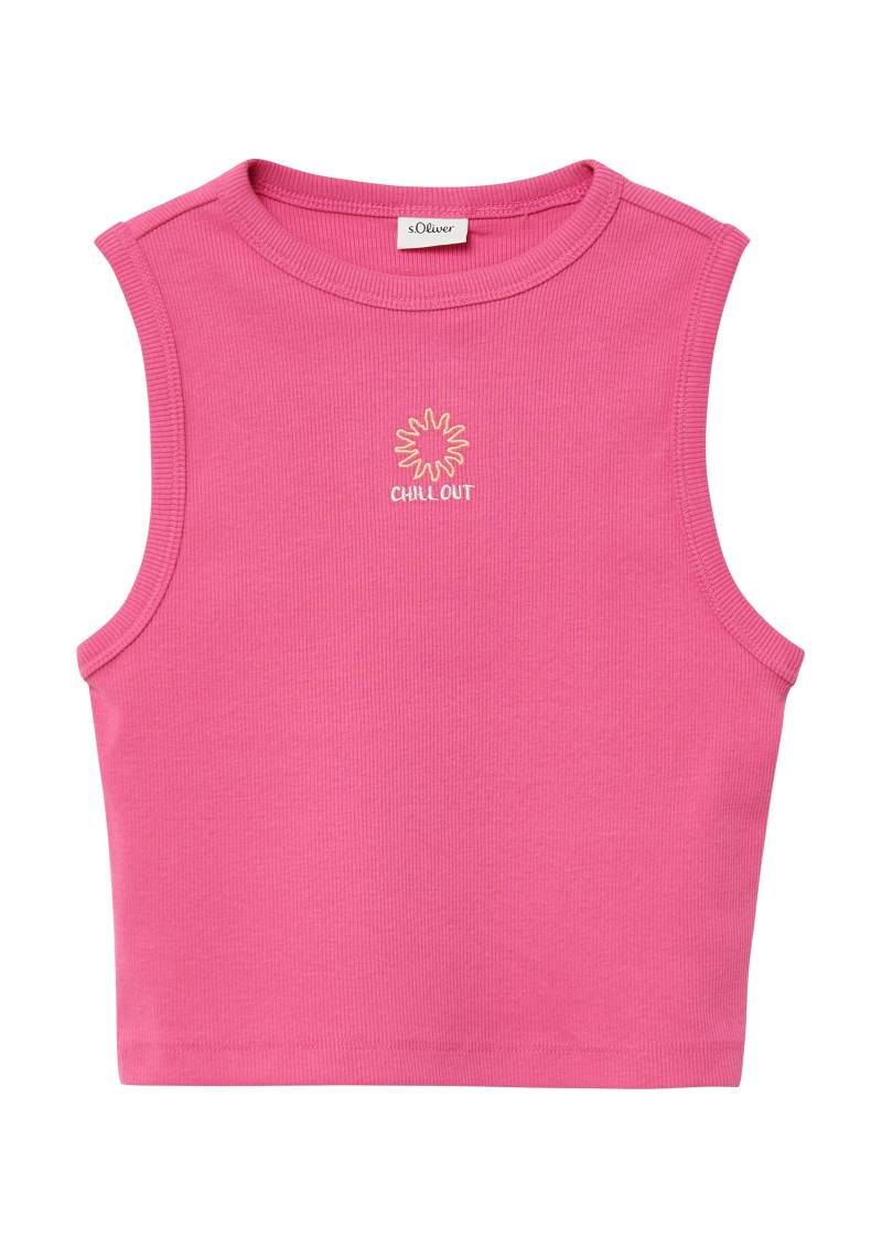 s.Oliver Junior Tanktop, mit Stickerei auf der Brust von s.Oliver Junior