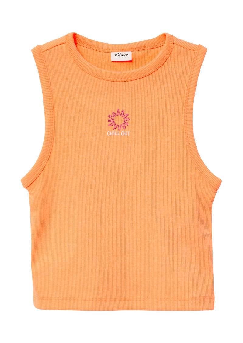 s.Oliver Junior Tanktop, mit Stickerei auf der Brust von s.Oliver Junior