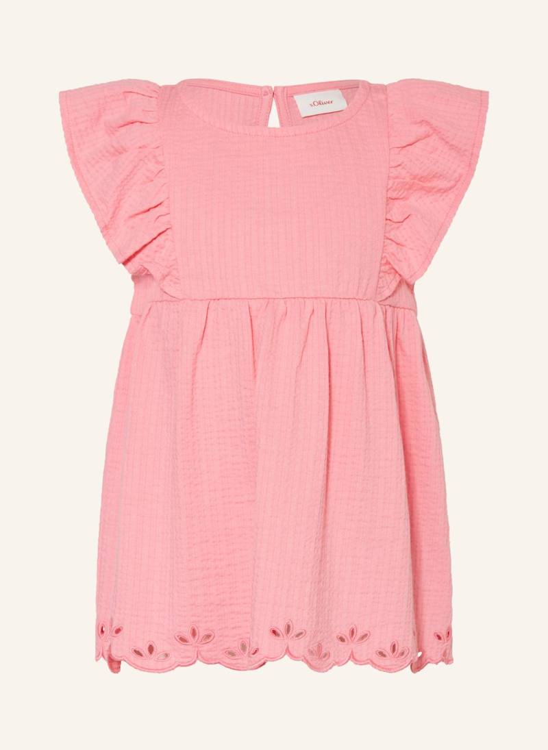 S.Oliver Red Blusenshirt Aus Musselin Mit Volants pink von s.Oliver RED