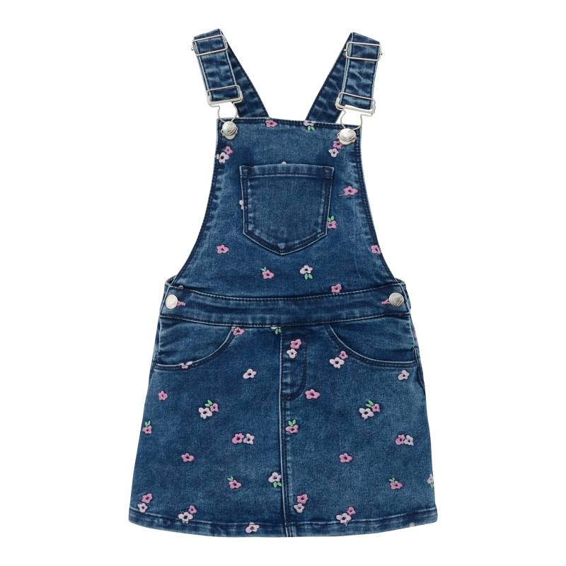 Jeans-Latzkleid Blumen von s.Oliver