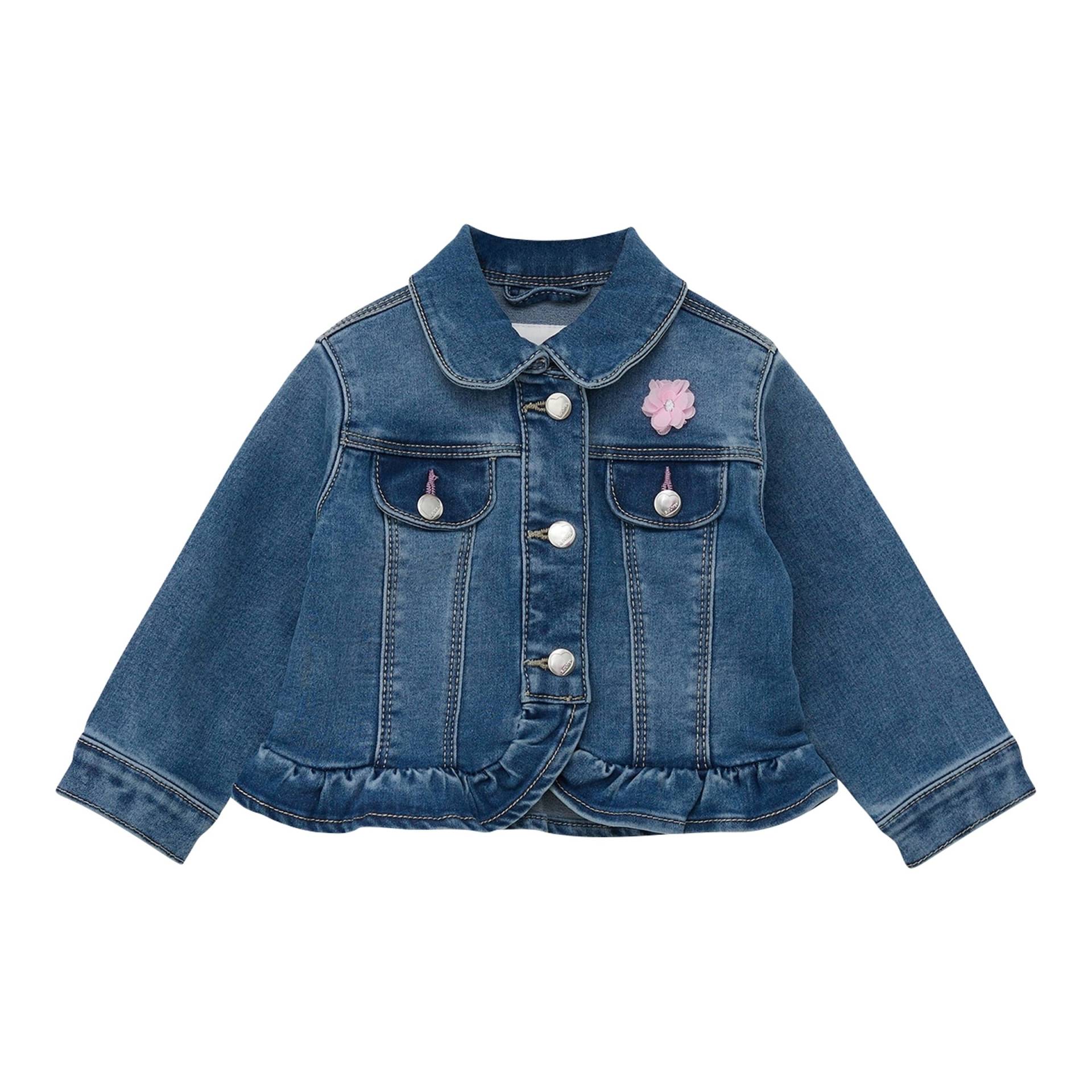 Jeansjacke Blume Rüschen von s.Oliver