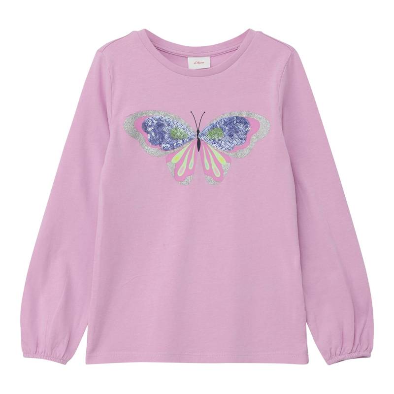 Shirt langarm Pailletten-Schmetterling von s.Oliver