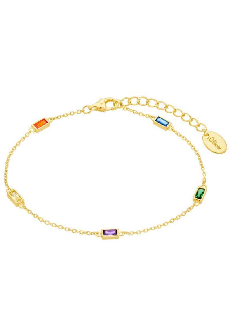 s.Oliver Armband »Regenbogen, 2035508«, mit Zirkonia (synth.) von s.Oliver