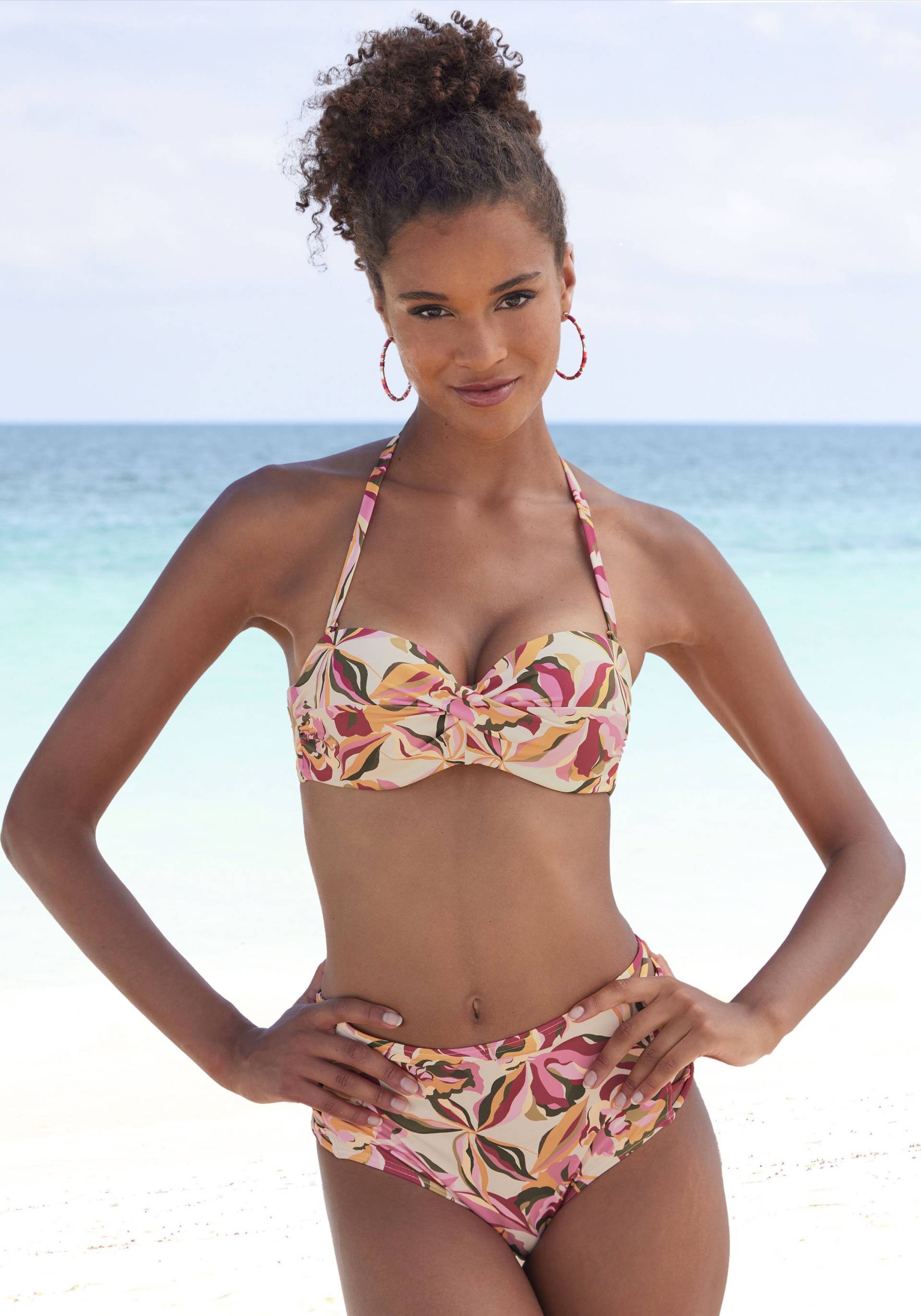 s.Oliver Bügel-Bandeau-Bikini-Top »Bauhinia«, im floralen Design von s.Oliver