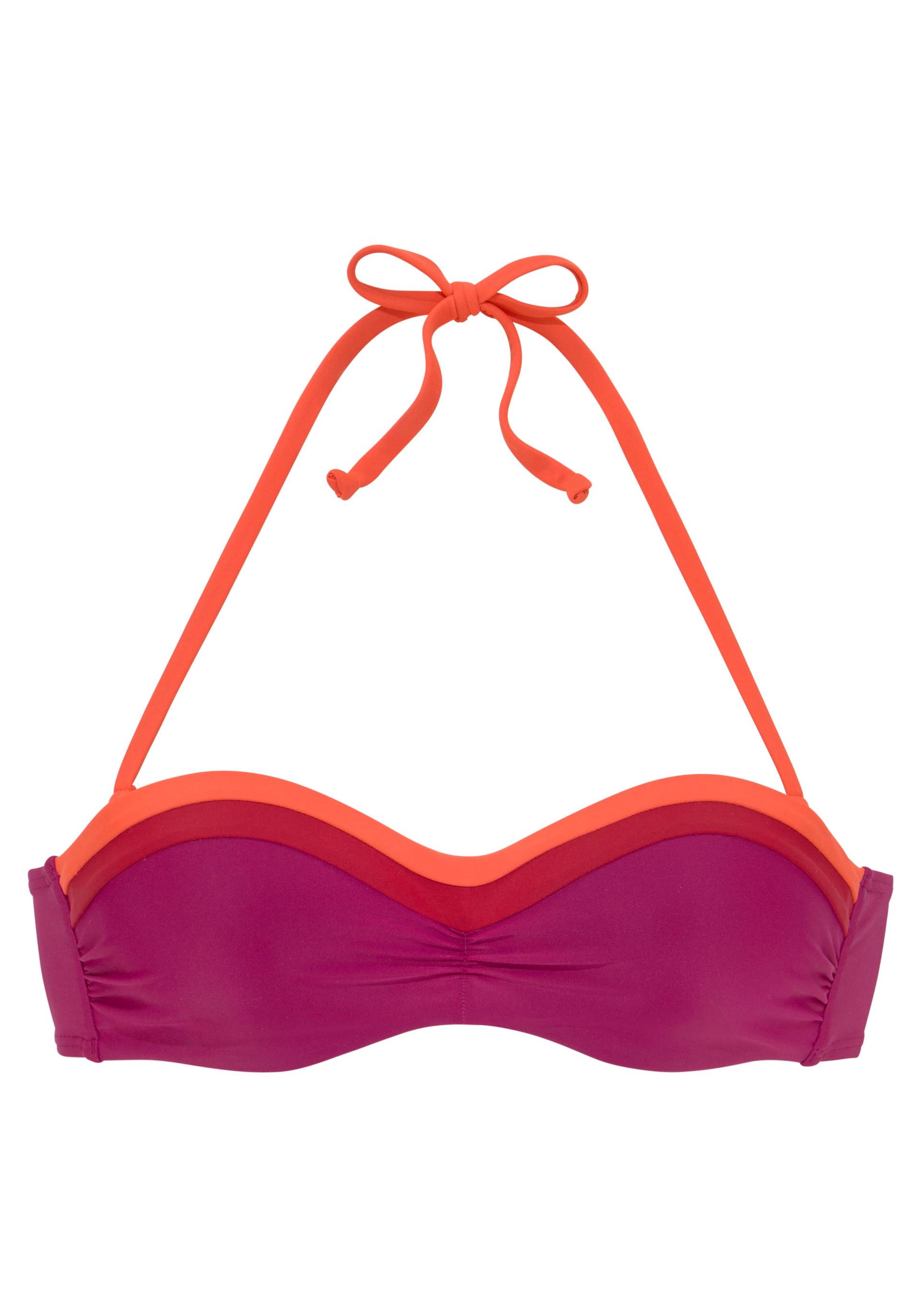 s.Oliver Bügel-Bandeau-Bikini-Top »Yella«, mit kontrastfarbenen Details von s.Oliver