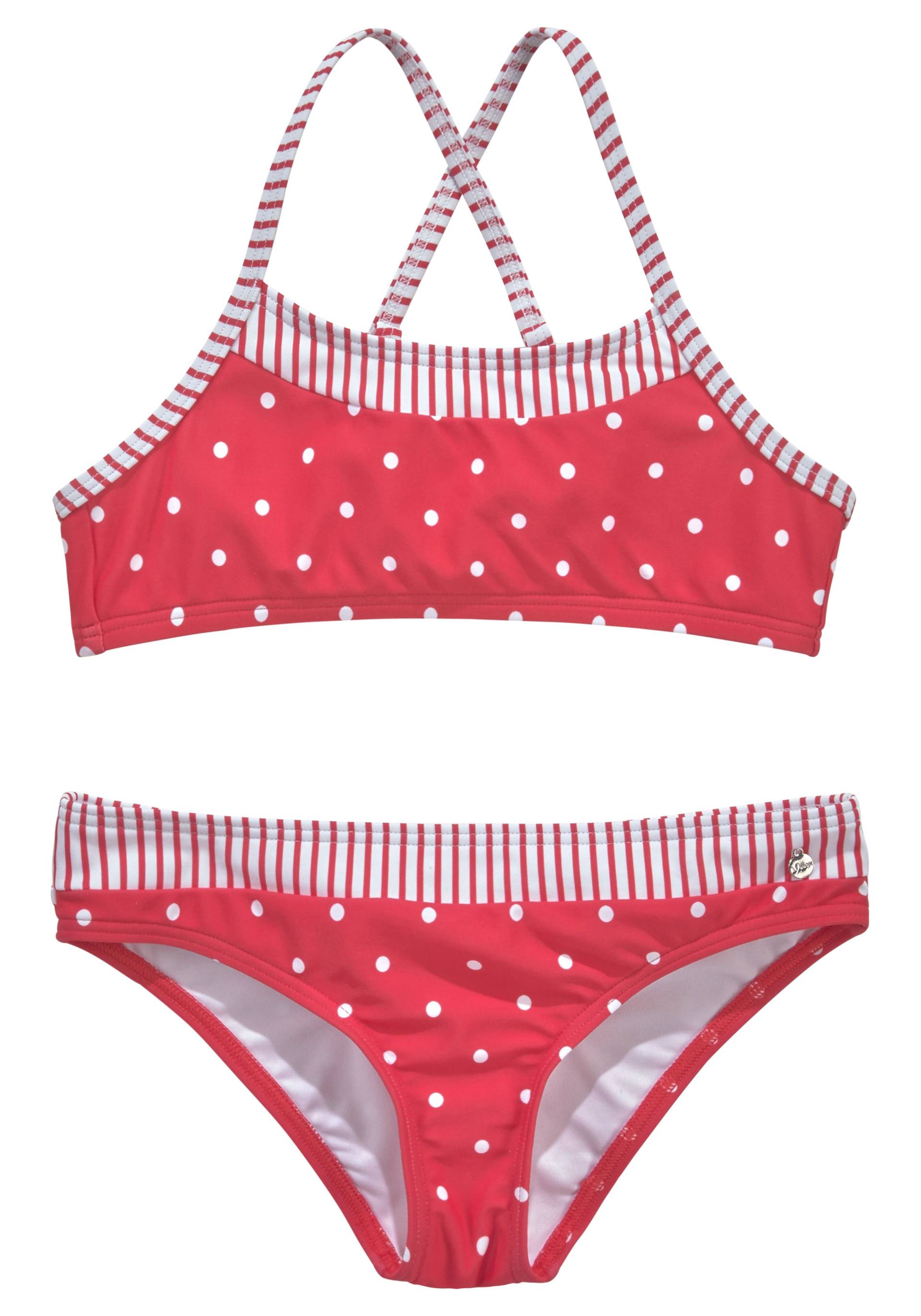 s.Oliver Bustier-Bikini »Audrey Kids«, im Punkte-Streifen-Mix von s.Oliver