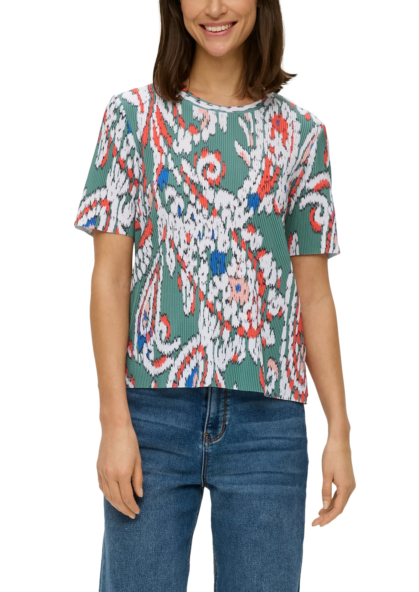 s.Oliver T-Shirt, mit Plisseefalten s.Oliver T-Shirt, mit Plisseefalten von s.Oliver
