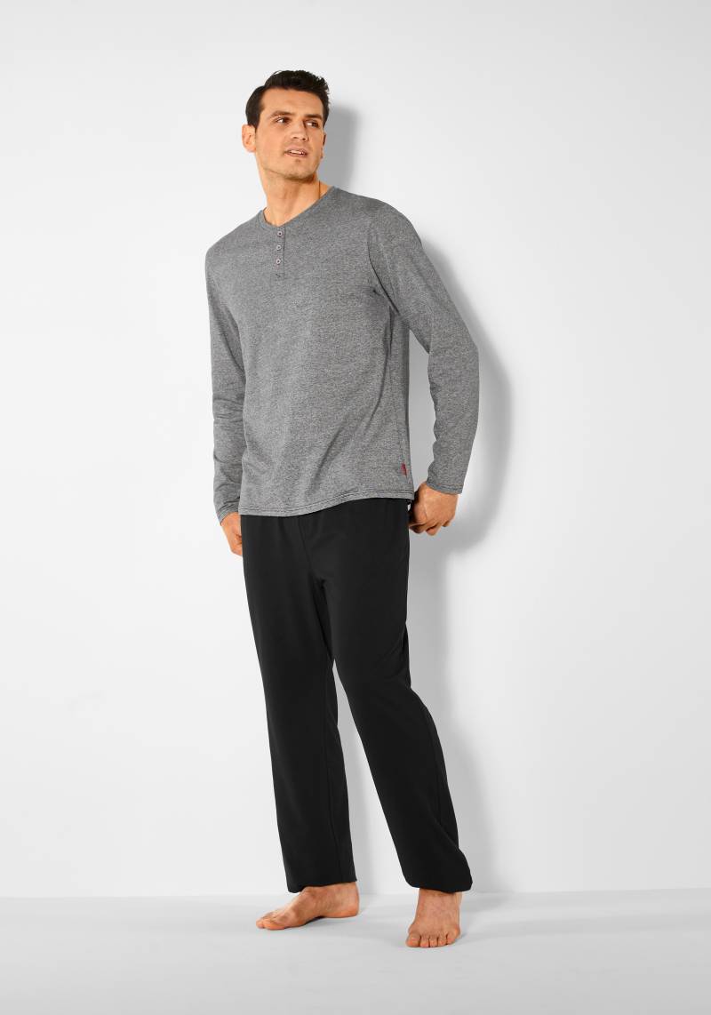 s.Oliver Pyjama, (2 tlg., 1 Stück), Schlafanzug mit Knopfleiste von s.Oliver
