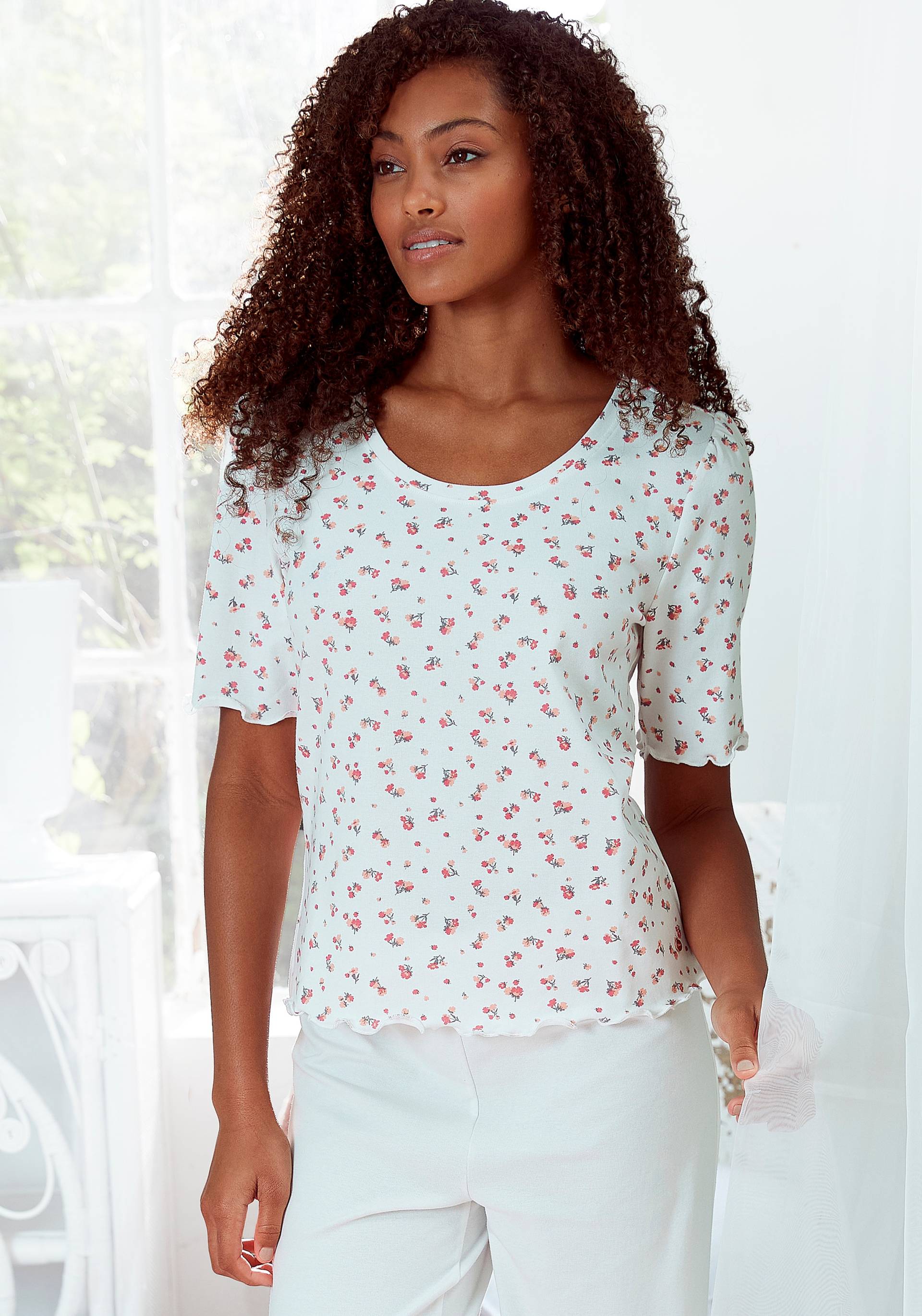 s.Oliver Pyjamaoberteil, mit Puffärmeln s.Oliver Pyjamaoberteil, mit Puffärmeln von s.Oliver