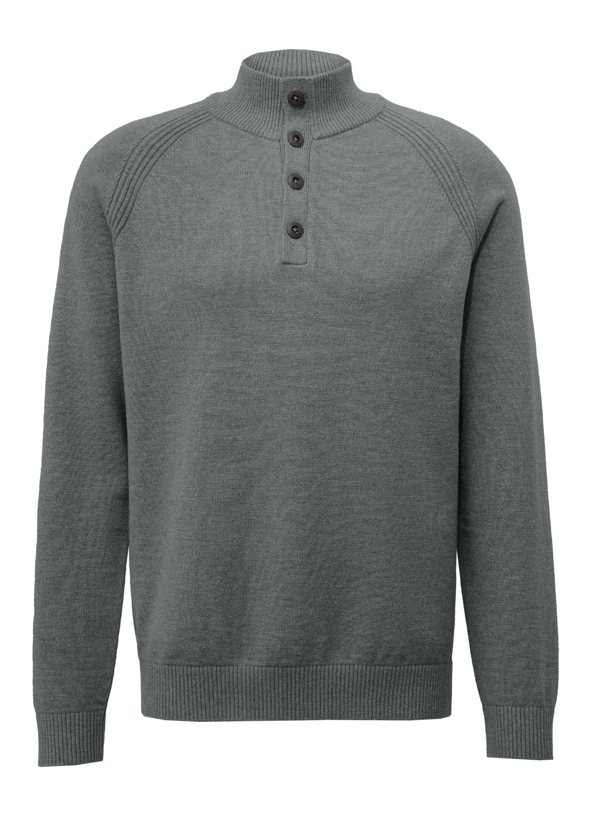 s.Oliver Rollkragenpullover, mit kurzer Knopfleiste von s.Oliver