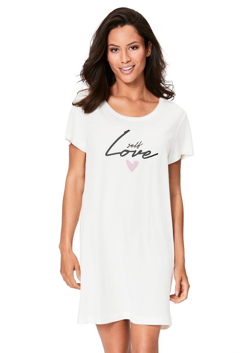s.Oliver Sleepshirt, mit Herzmotiven von s.Oliver