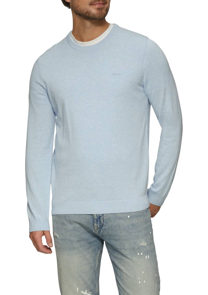 s.Oliver Strickpullover, mit Logostickerei von s.Oliver
