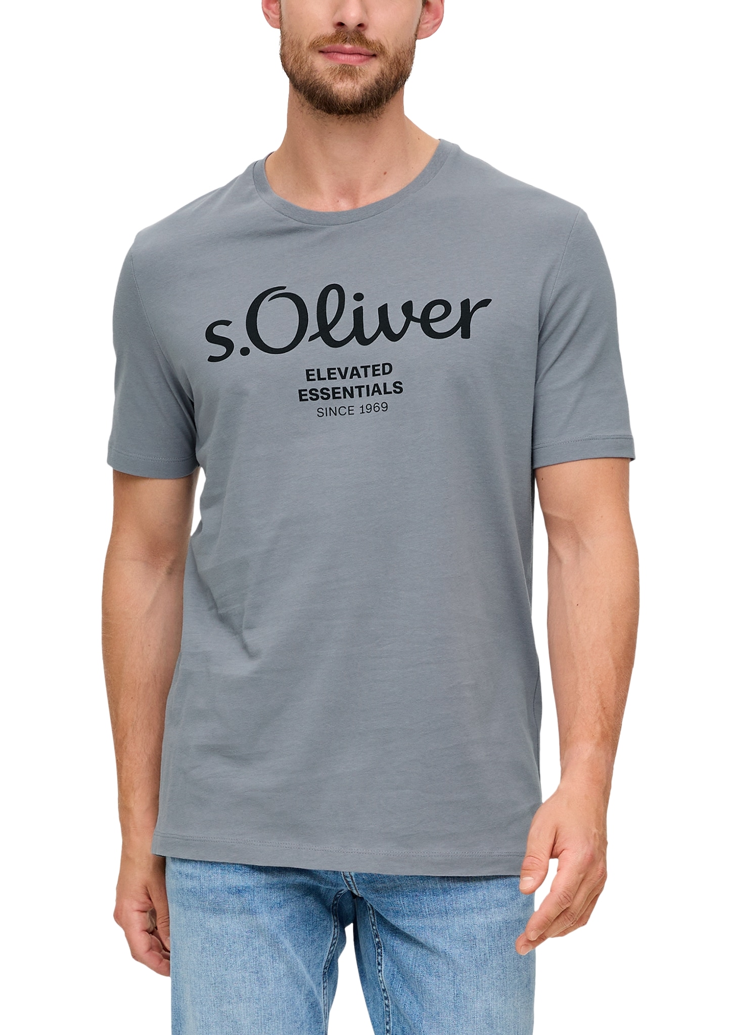 s.Oliver T-Shirt, aus atmungsaktiver Baumwolle von s.Oliver